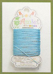 編み糸のあみいと Amiet  20ｍ巻き トーホー 【KY】2M ポリエステル100％ 針なしでビーズが通せる