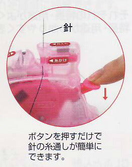 デスクスレダー（卓上型糸通し器） ピンク 10-518 クロバー【KY】