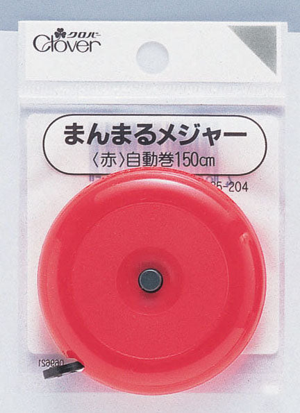 まんまるメジャー 赤 25-204【KY】:クロバーソーイング用品