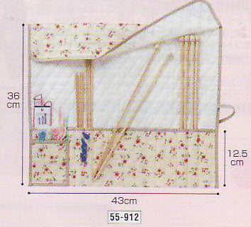棒針ケース キルト 55-912 クロバー 【KY】 編み針ケース