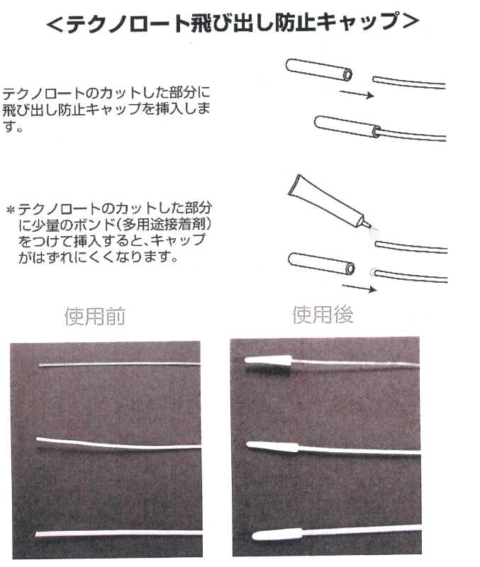 テクノロート とびだし防止用キャップ CW13000 SO 【KY】 W13000用 形状保持材 テクノロート用止め具