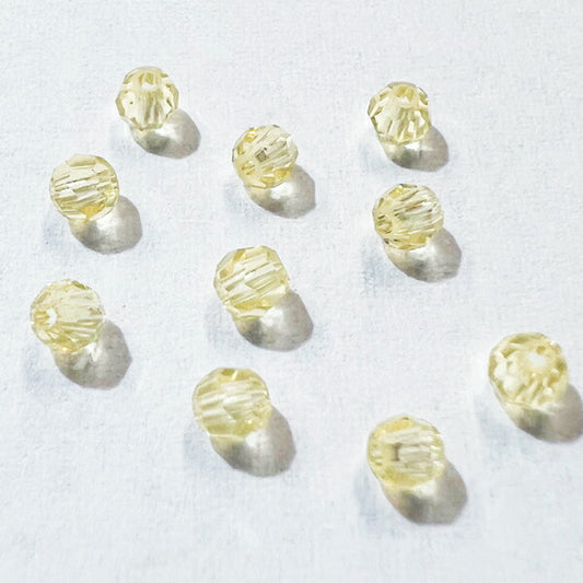【在庫大特価】高品質ガラスカットビーズ ダイヤ型 3mm ジョンキル 10個入り【KN】:クリスタルガラス アクセサリー ビーズ手芸