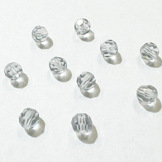 【在庫大特価】高品質ガラスカットビーズ ダイヤ型 4mm シャドークリスタル 10個入り【KN】:クリスタルガラス アクセサリー ビーズ手芸