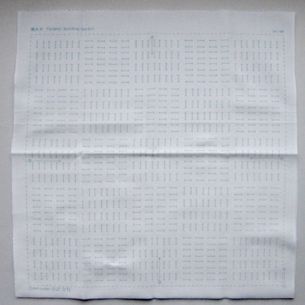 刺し子ふきん 布パック 積み木 1160 （布地：白） ダルマ 【KY】 横田 一目刺し 刺し子 手芸 花ふきん 01-8430