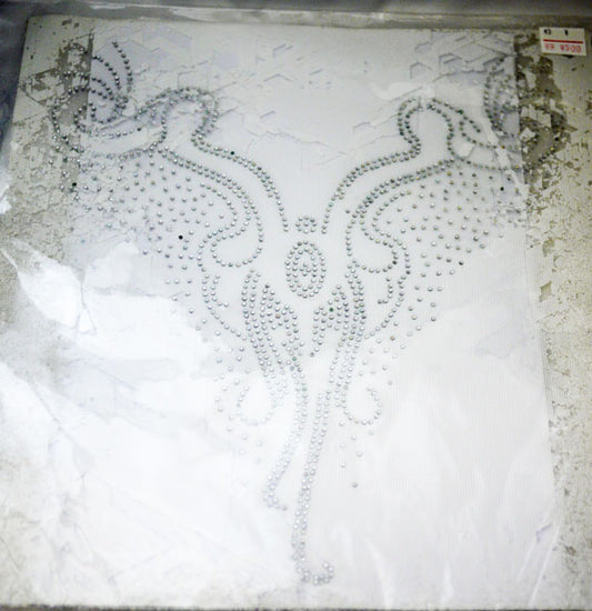 【店頭在庫処分品】 アイロン デコシート 大判 No.4 【KN】 2F-B ラインストーン アイロン接着