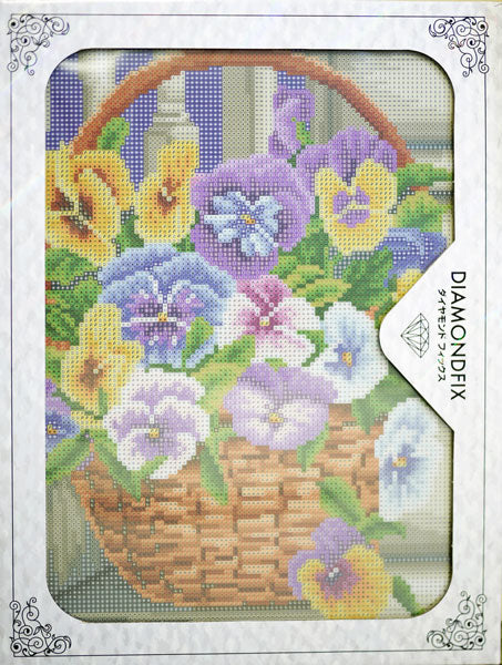 ダイヤモンドフィックス パンジーの花かご 10-3499【KN】ビーズ絵キット