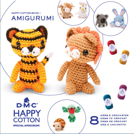 ミニブック HAPPY COTTON BOOK 1 AMIGURUMI  15692/22 DMC 【KN】 ハッピーコットン 編みぐるみ 編み物本