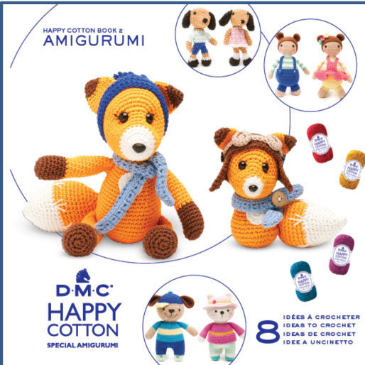 ミニブック HAPPY COTTON BOOK 2 AMIGURUMI  15693/22 DMC 【KN】 ハッピーコットン 編みぐるみ 編み物本