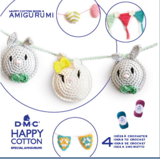 ミニブック HAPPY COTTON BOOK 4 AMIGURUMI  15695/22 DMC 【KN】ハッピーコットン 編みぐるみ 編み物本