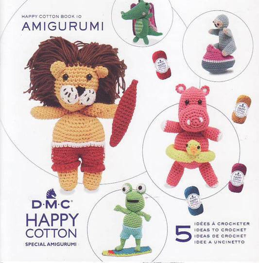 ミニブック HAPPY COTTON BOOK 10 AMIGURUMI  15738/22 DMC 【KN】ハッピーコットン 編みぐるみ 編み物本