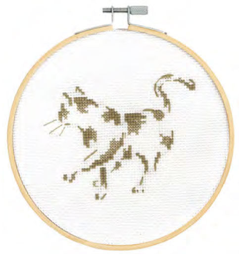 DMC 刺しゅう枠付 刺しゅうキット Hunting Cat BK1882 【KY】【MI】CAT&DOGS クロスステッチ