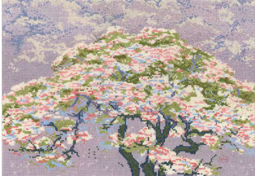 DMC 刺しゅうキット BL1149/73 ウィリアム・ジャイルズ「花の木」 Cherry Blossom 【KY】: クロスステッチ THE BRITISH MUSEUM