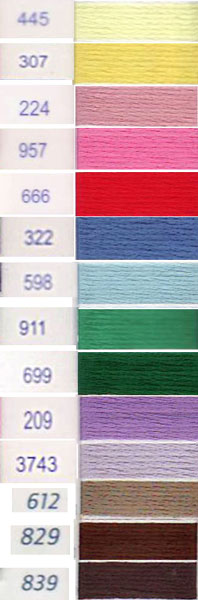 DMC 刺しゅう糸 5番 コットンパール 115#5　色2 【KY】【MI】 カラー抜粋色 ししゅう糸 刺繍
