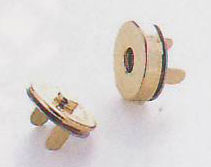 ハマナカ マグネット付丸型ホック （18mm） 金 H206-041-1 【KY】 マグネットホック