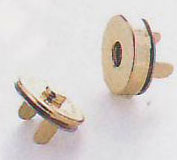 ハマナカ マグネット付丸型ホック （14mm） 金 H206-043-1 【KY】 マグネットホック