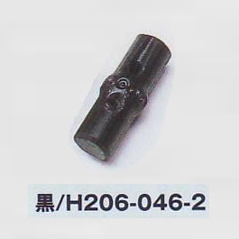 ハマナカ 竹型ボタン（小） 黒 0.8×2.7cm  H206-046-2【KY】