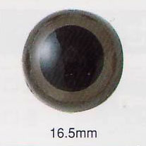 クリスタルアイ 16.5mm 2個入 H220-116-2 ブラウン ハマナカ 【KY】 あみぐるみEYE 編みぐるみ 目玉 手芸 アニマルアイ