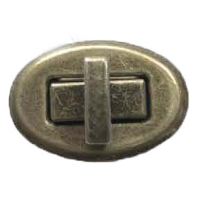 ひねり金具 楕円型 HKD-AG アンティークゴールド 【KY】 サンオリーブ