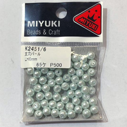 【店頭在庫品】太穴パール k2451 (水) LH6mm 【KN】: