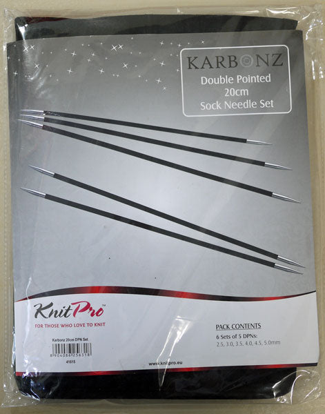 ニットプロ KARBONZ カーボンズ 5本針 20cm 6組セット (41615） 【KN】 棒針 編み針 編み物
