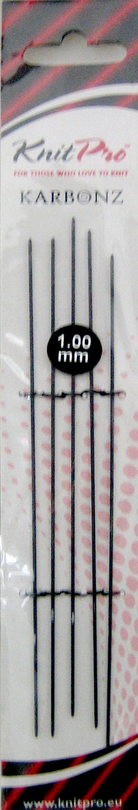 ニットプロ KARBONZ カーボンズ 5本針 15cm 1.00mm （41101） 【KN】 棒針 編み針 編み物 極細 1mm