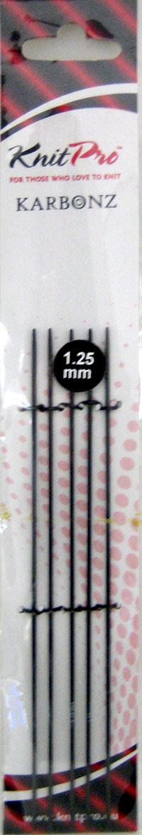 ニットプロ KARBONZ カーボンズ 5本針 15cm 1.25mm （41102） 【KN】 棒針 編み針 編み物 極細