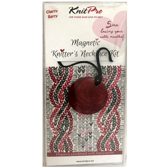 ニットプロ ニッター向けマグネットネックレスセット Cherry Berry 35016 Magnetic Knitter's Necklace Kit【KN】 編み物 手あみ