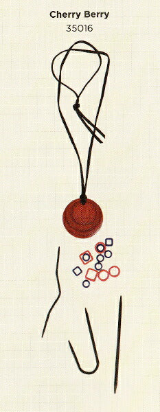 ニットプロ ニッター向けマグネットネックレスセット Cherry Berry 35016 Magnetic Knitter's Necklace Kit【KN】 編み物 手あみ