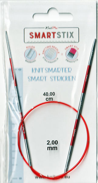 ニットプロ Smartstix 輪針 40cm 2.00mm 42041【KN】 編み物 手あみ