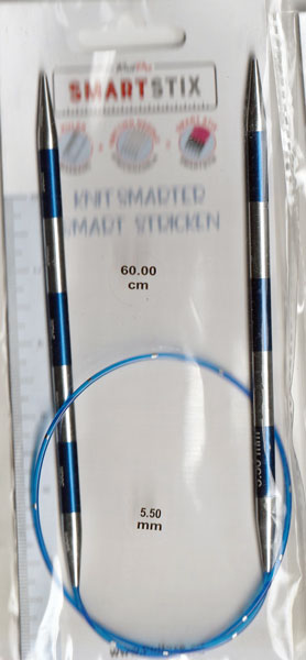 ニットプロ Smartstix 輪針 60cm 5.50mm 42072【KN】 編み物 手あみ