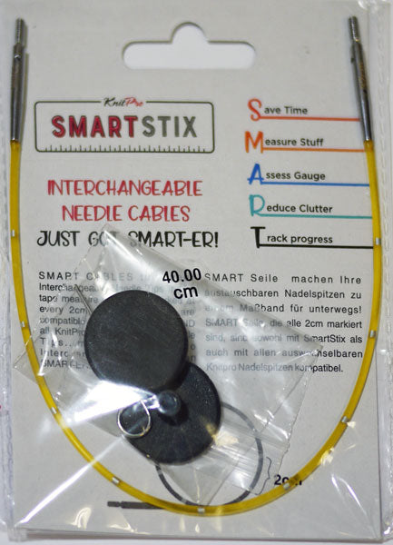 Smart Stix 付け替え 式輪針用 イエローケーブル 40cm用 42171 ニットプロ 【KN】 編み物 棒針 輪針