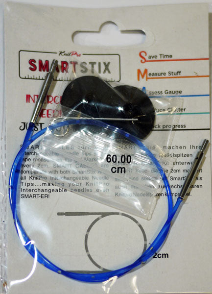 Smart Stix 付け替え 式輪針用 ブルーケーブル 60cm用 42173 ニットプロ 【KN】 編み物 棒針 輪針