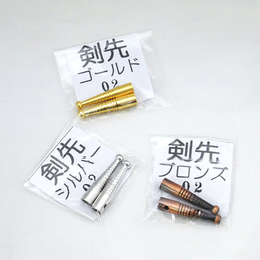 在庫限り ループタイ 剣先02 2F-B【KN】ループタイ 金具 ハンドメイド 紐先