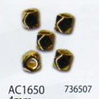 メタルビーズ 多面3mm サイズ：4mm(穴の大きさ：約2.0mm) ゴールド AC1650 メルヘンアート 【KY】