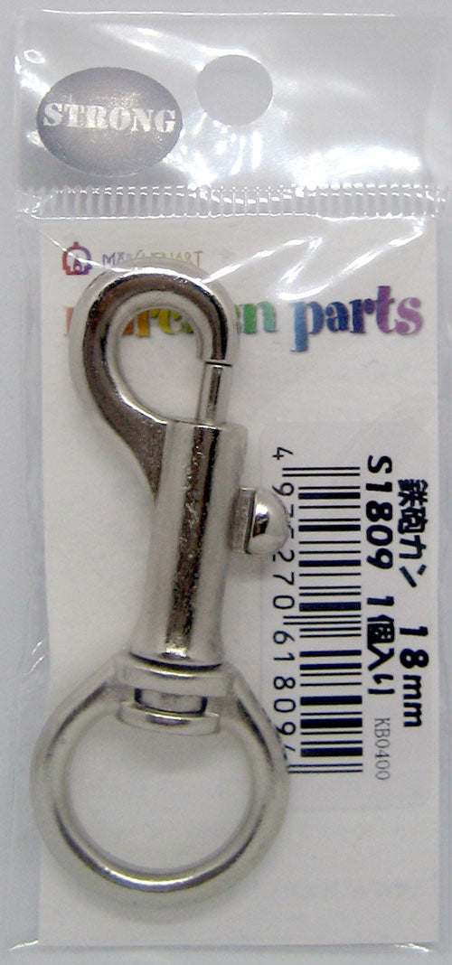 鉄砲カン 18mm S1809 メルヘンアート 【KY】 ストロングパーツ 頑丈 リード 首輪 ペットグッズ 金具 ナスカン