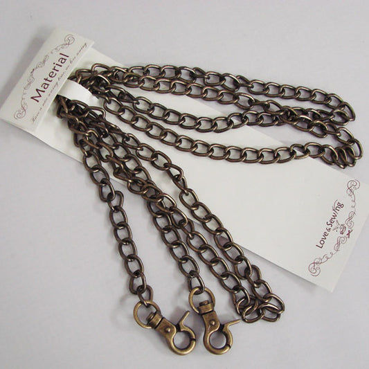 バッグ用チェーン アンティークゴールド 8-120AG  【KY】 巾8mm×120cm Material so