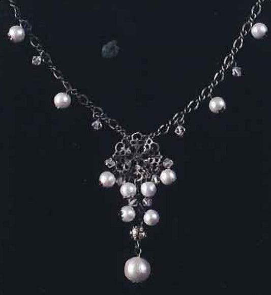 ミユキ BFK-374 ゴシックスタイル ネックレス・ホワイト 【KY】 コットンパール アクセサリーキット