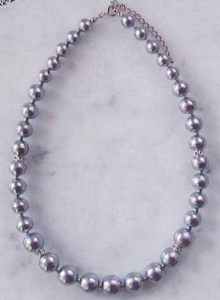 ミユキ BFK-376 クラシカルスタイル ネックレス・リッチグレー 【KY】 コットンパール アクセサリーキット