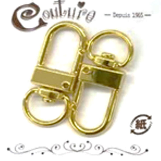 ミニナスカン MNK-1G 【KN】寺井 sun バッグチャーム ナスカン キーホルダー ハンドメイド ゴールド 金色