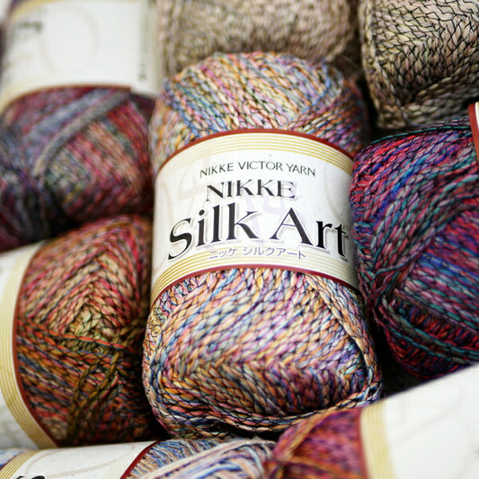 在庫限り シルクアート ニッケビクター 4A 【KN】 NIKKE 編み物 毛糸 シルク糸
