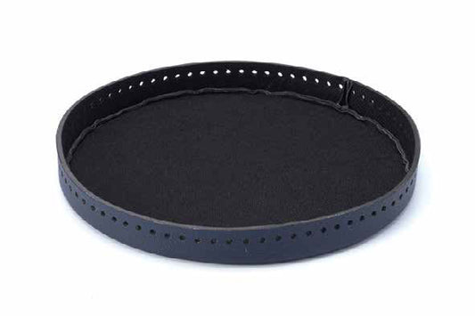 編み付けバッグ底 （円形 / 大・紺） AB-701 【KN】 オリムパス 合皮レザー底
