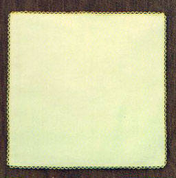 エジングハンカチ 単品 イエロー EH-12 オリムパス 【KY】 さくら草のエジング編み図入り レース編み レースハンカチ