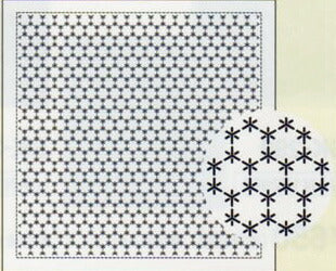 花ふきん 布パック 一目刺し 角亀甲つなぎ H-1019 （布地：白） オリムパス 【KY】 Olympus 刺し子 手芸 手づくり