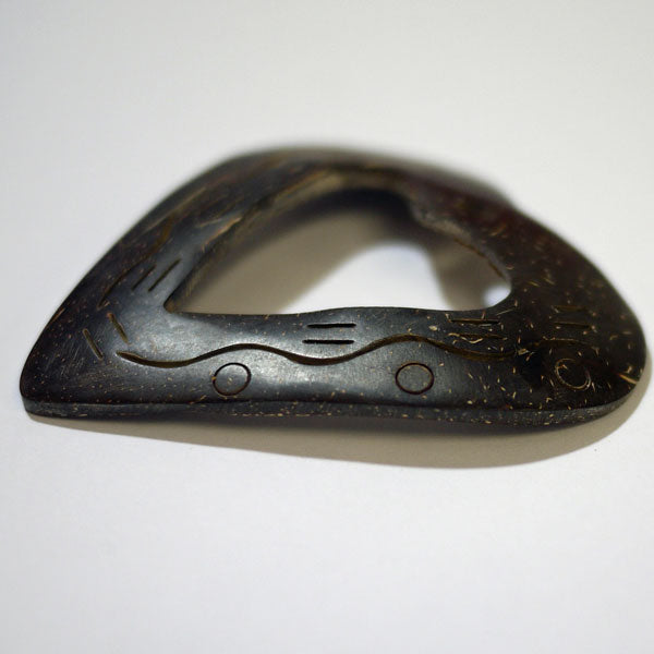 天然素材 ココナッツの ペンダントヘッド P130  2J 【KN】ペンダントトップ 自然素材 ハート