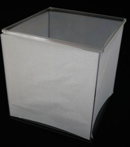 在庫品 プラスチックケース 透明 間口32cm×奥行き32cm×高さ32cm  【KN】 2F