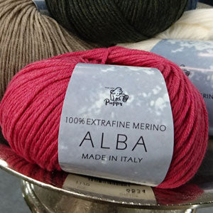 アルバ ALBA パピー 【KY】 毛糸 編み物 エクストラファインメリノ 並太