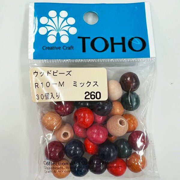 TOHO ウッドビーズ R10-M (ミックス) 【KN】: