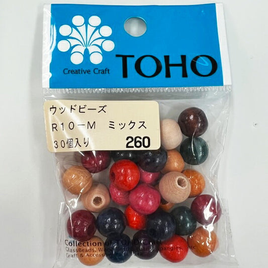 TOHO ウッドビーズ R10-M (ミックス) 【KN】: