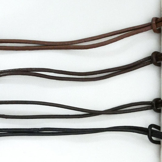 在庫限り 本革コード 3m Leather cord 2F-C 【KN】 約1.5mm レザー レザーコード 手芸 手作り ハンドメイド アクセサリーパーツ