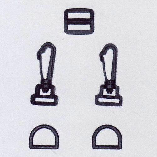 プラスチック ショルダーパーツ セット 15mm 黒 SHPP-155 ベストブレイン 【KY】 ナスカン Dカン アジャスター